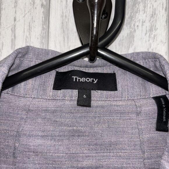 Womens Size 6 Theory Heathered Purple Dress EUC - Picture 2 of 5